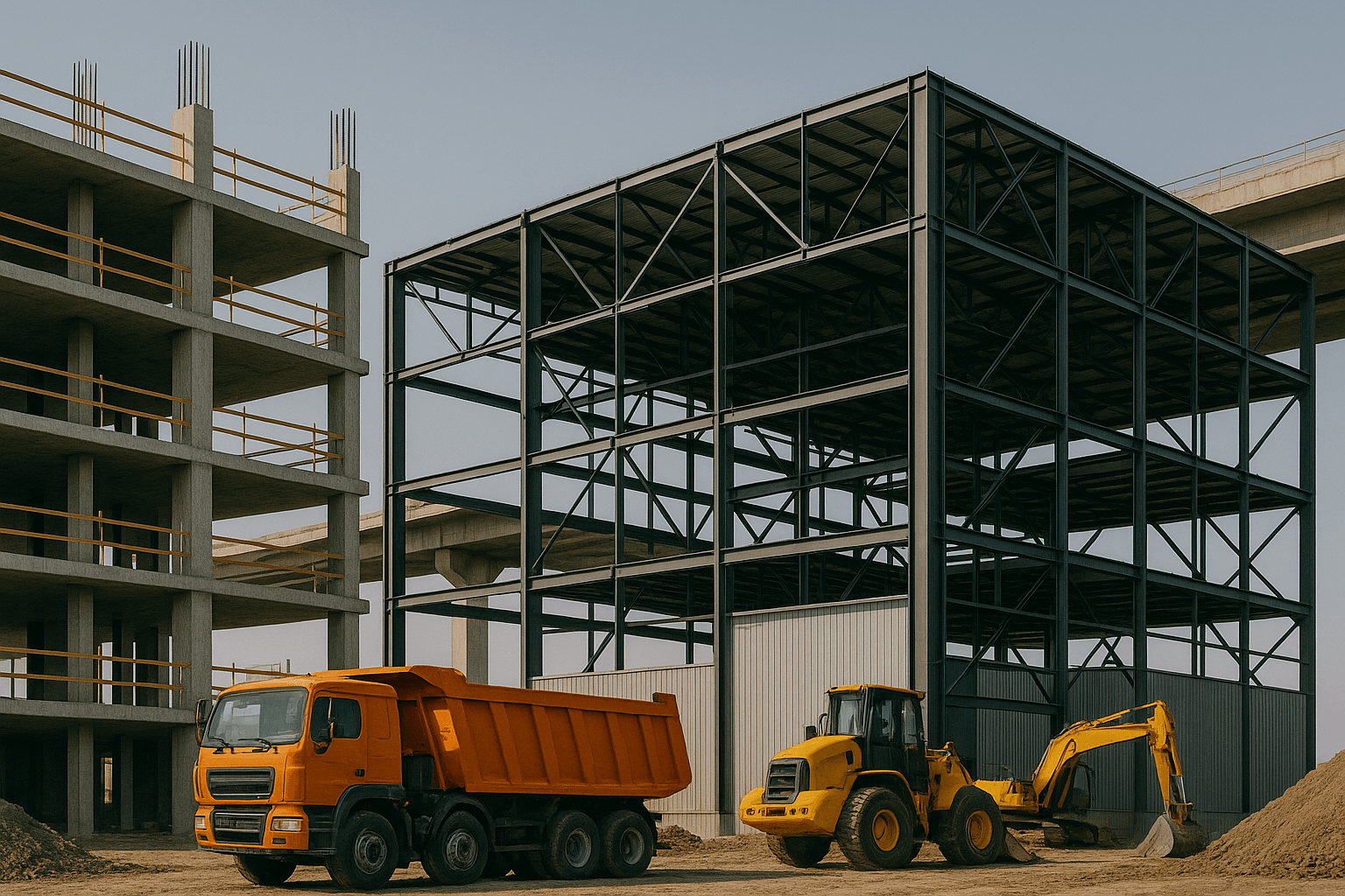 Construction projects background